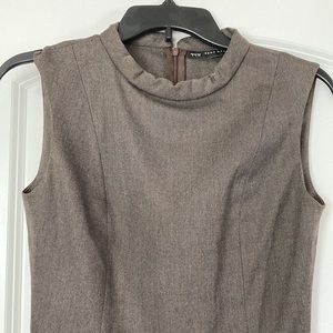 Zara Basics Sleeveless Column Sheath Dress with Pockets -  S